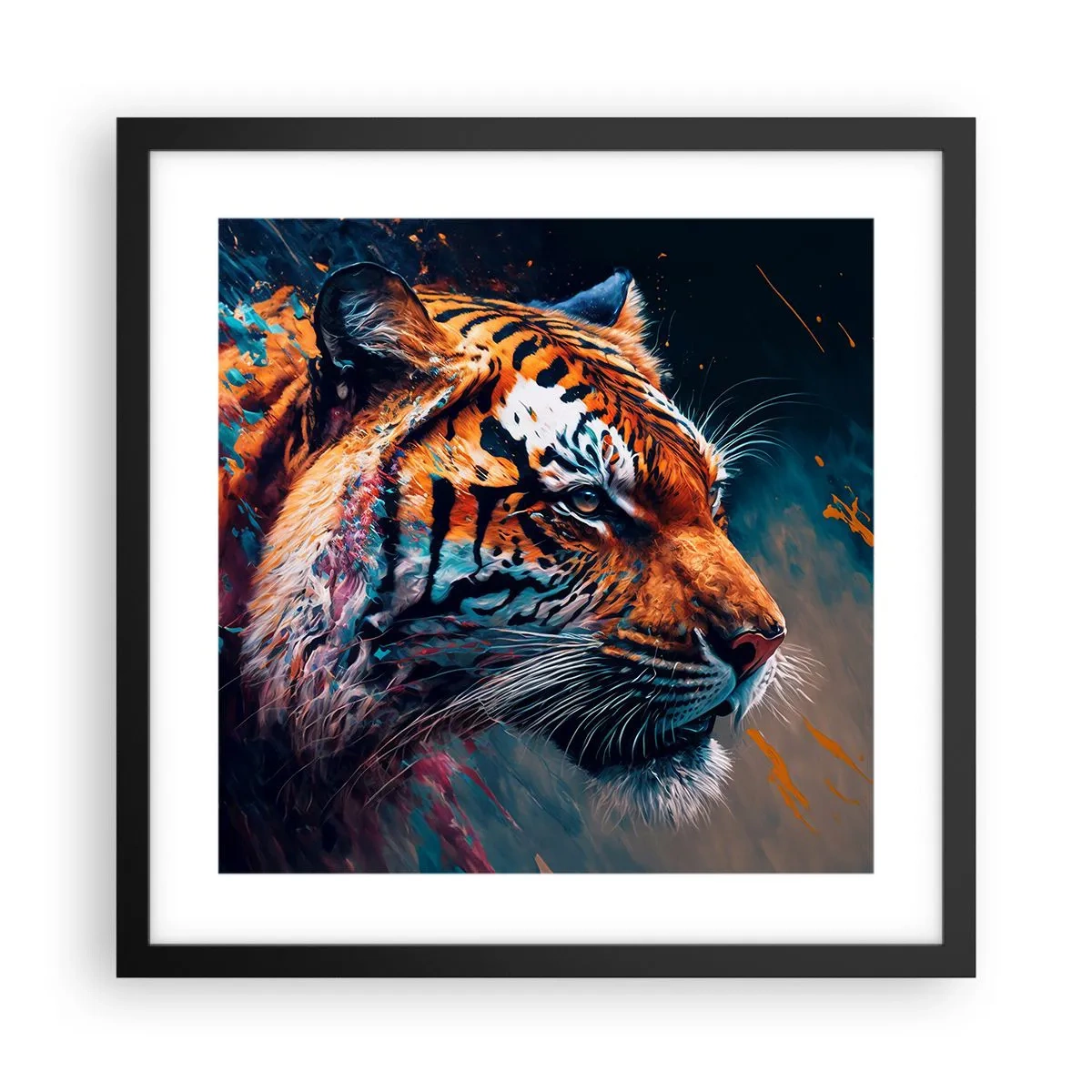 Poster in einem schwarzem Rahmen - Wilde Schönheit - 40x40 cm