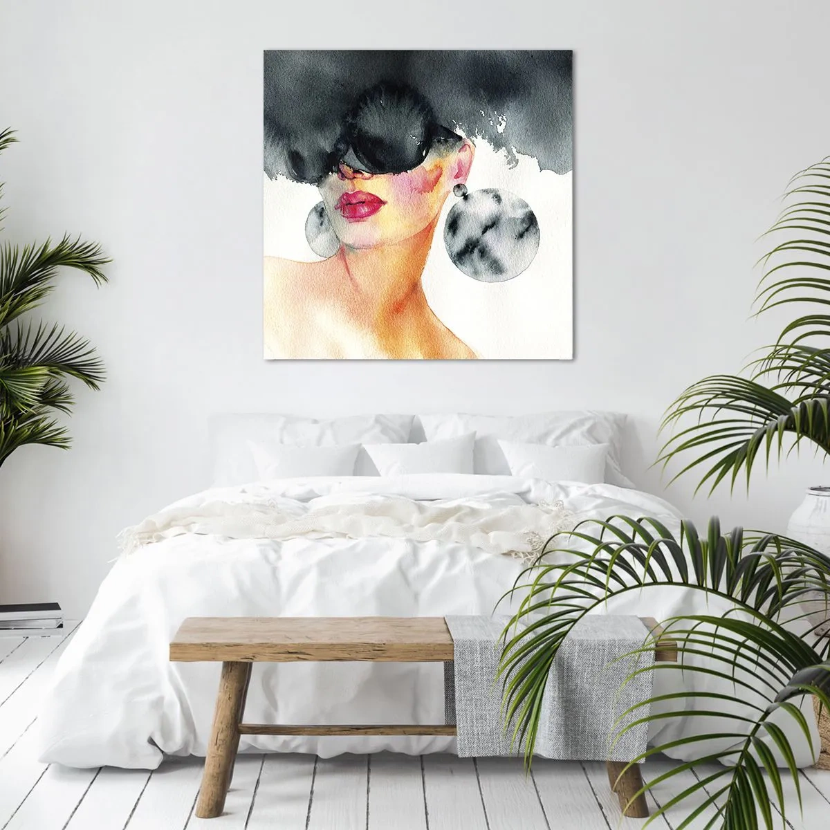 Bild auf Leinwand - Leinwandbild - Das Geheimnis der Eleganz - 60x60 cm