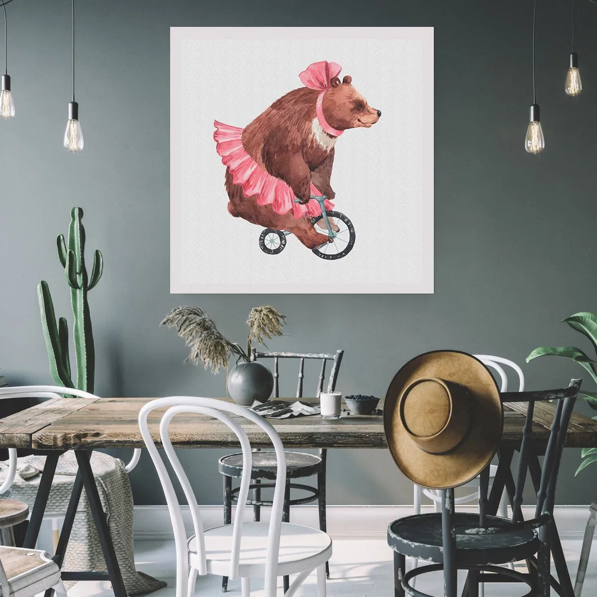 Poster - Was für ein Affentheater! - 40x40 cm