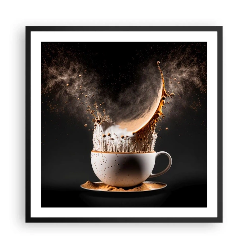 Poster in einem schwarzem Rahmen - Geschmacksexplosion - 60x60 cm