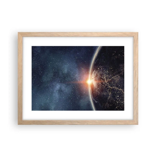 Poster in einem Rahmen aus heller Eiche - In einer neuen Perspektive - 40x30 cm