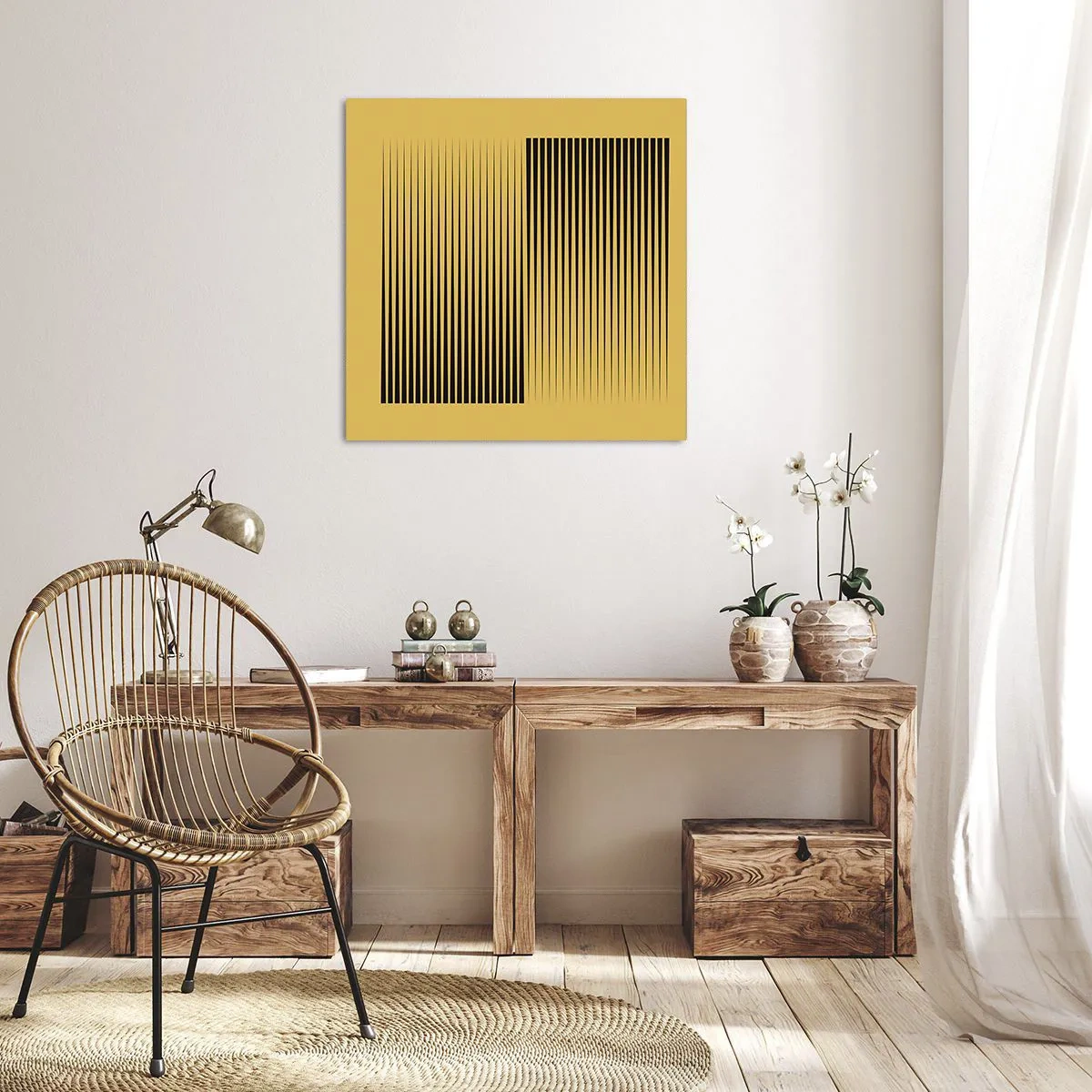 Bild auf Leinwand - Leinwandbild - Quadratur der Gegensätze - 50x50 cm