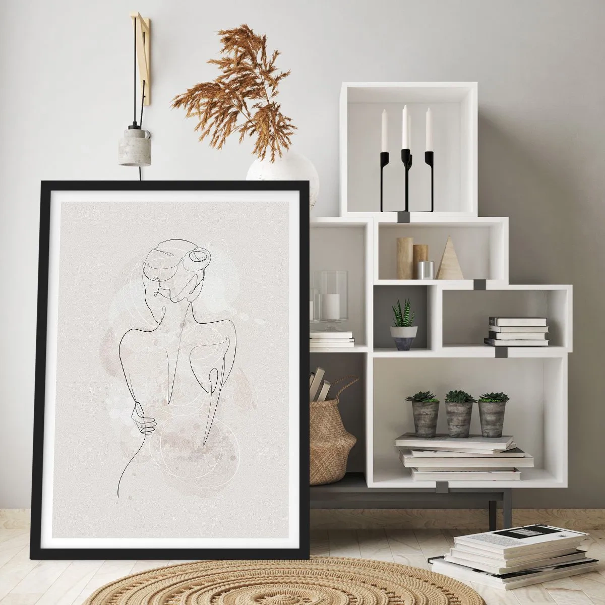 Poster in einem schwarzem Rahmen - Wie ein sensibles Instrument - 30x40 cm