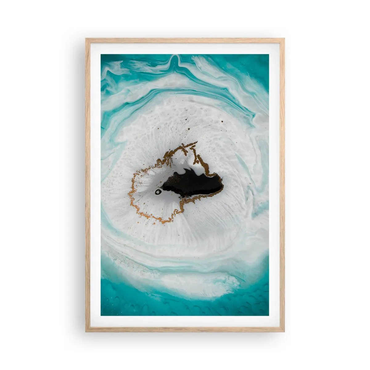 Poster in einem Rahmen aus heller Eiche - Nach Innen eindringen - 61x91 cm