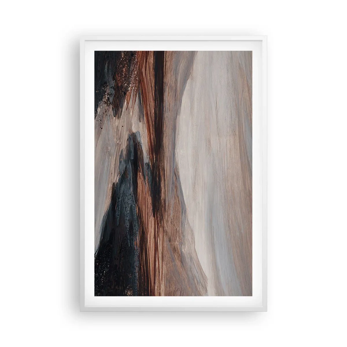 Poster in einem weißen Rahmen - Ruhiges Tal - 61x91 cm