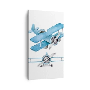 Bild auf Leinwand - Leinwandbild - Geboren um zu gewinnen - 45x80 cm