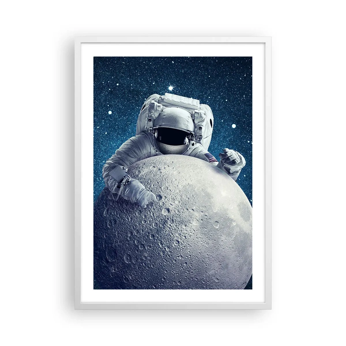Poster in einem weißen Rahmen - Weltraumjoker - 50x70 cm