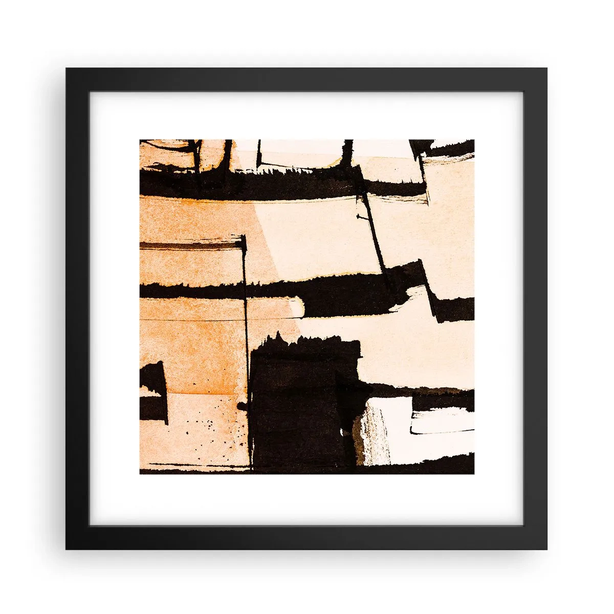 Poster in einem schwarzem Rahmen - Also doch Ordnung - 30x30 cm