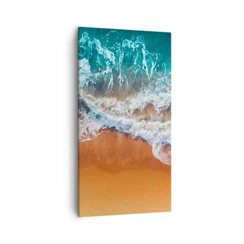 Bild auf Leinwand - Leinwandbild - Immer Hand in Hand - 55x100 cm