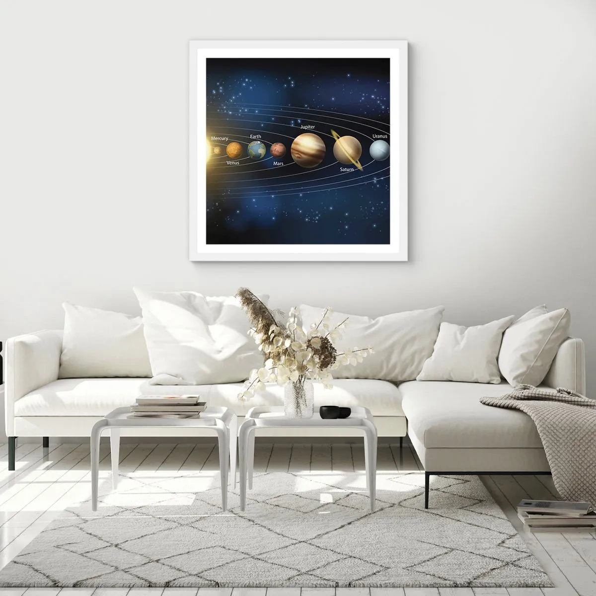 Poster in einem weißen Rahmen - Einer von zehn - 40x40 cm