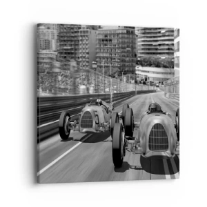 Bild auf Leinwand - Leinwandbild - Vor langer Zeit in Monte Carlo - 40x40 cm