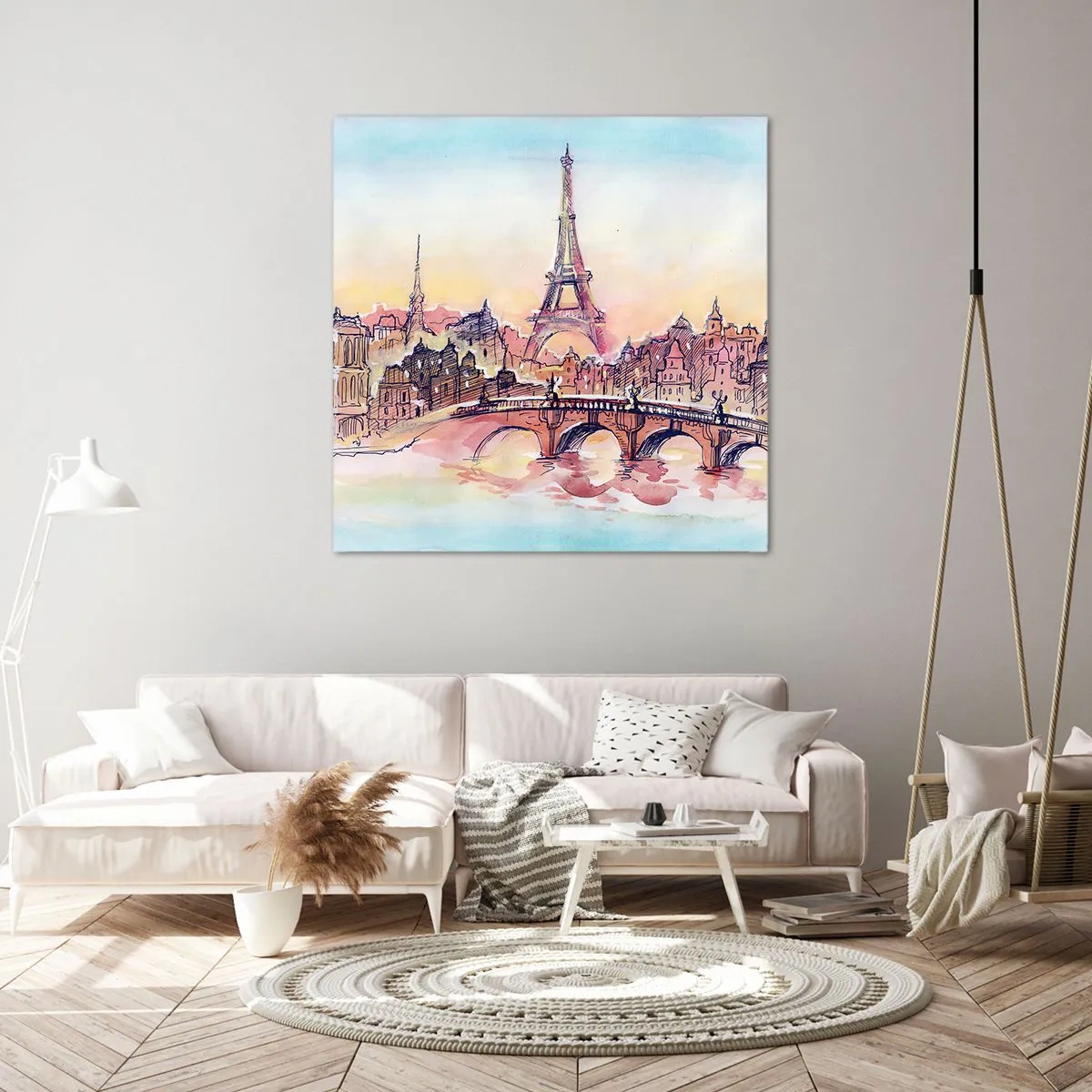 Bild auf Leinwand - Leinwandbild - Die einzige Stadt dieser Art auf der Welt - 30x30 cm