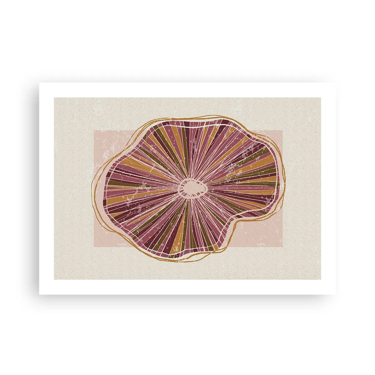 Poster - Strahlende Abstraktion - 70x50 cm