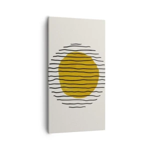 Bild auf Leinwand - Leinwandbild - Abstraktion, die vor Hitze zittert - 55x100 cm