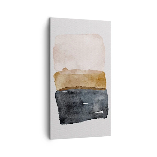 Bild auf Leinwand - Leinwandbild - Die Komposition der Farben der Erde - 45x80 cm
