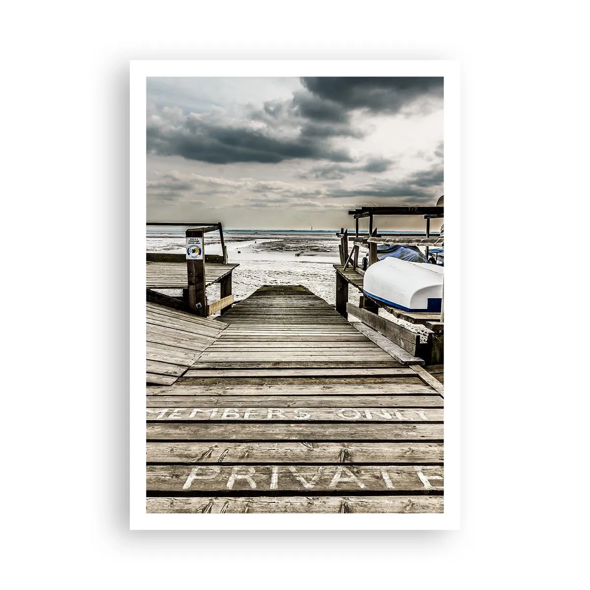 Poster - Mitternachtsstrand - 70x100 cm