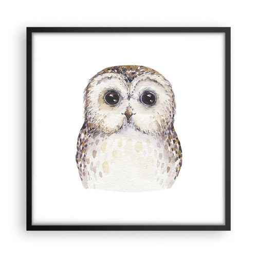 Poster in einem schwarzem Rahmen - Schau mir in die Augen - 50x50 cm