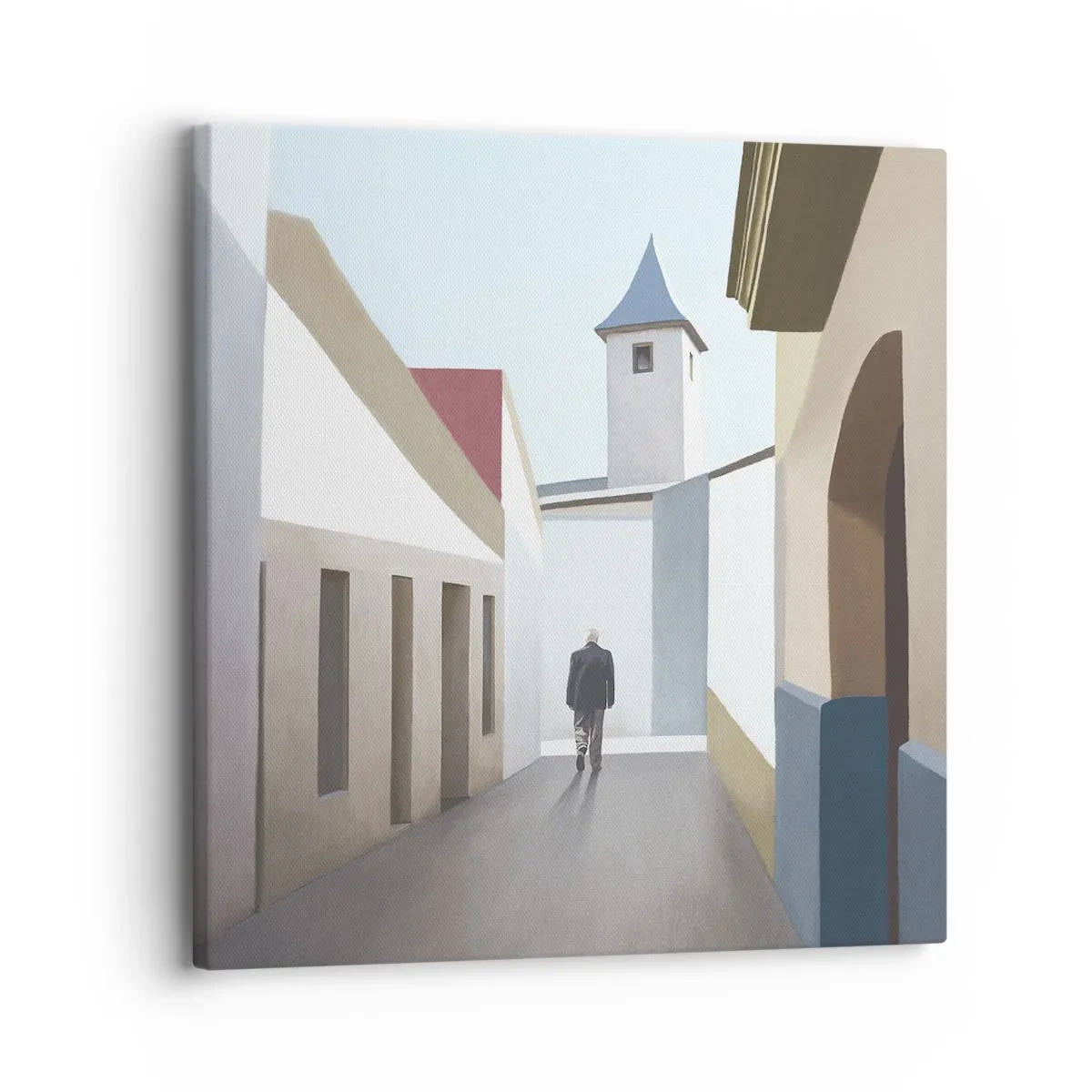 Bild auf Leinwand - Leinwandbild - Sonniger Spaziergang - 30x30 cm