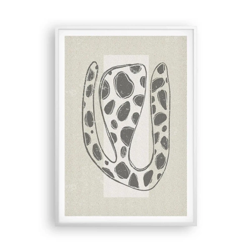 Poster in einem weißen Rahmen - Seltsame Kreatur - 70x100 cm