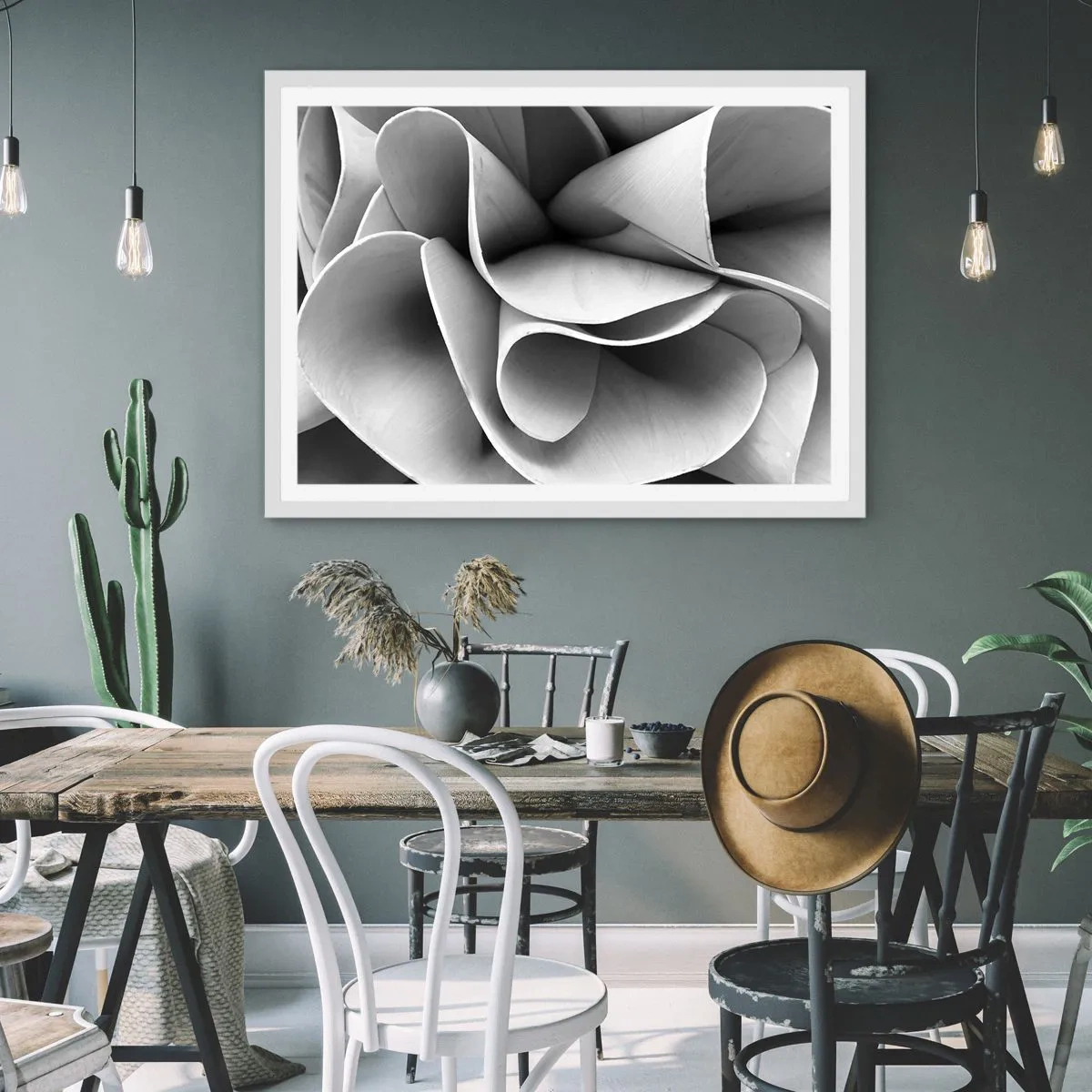 Poster in einem weißen Rahmen - Es passiert im Weltraum - 100x70 cm