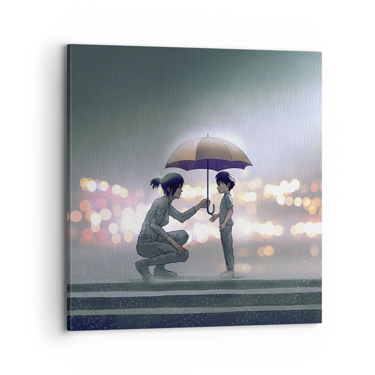 Bild auf Leinwand - Leinwandbild - Und jetzt ist alles in Ordnung - 70x70 cm