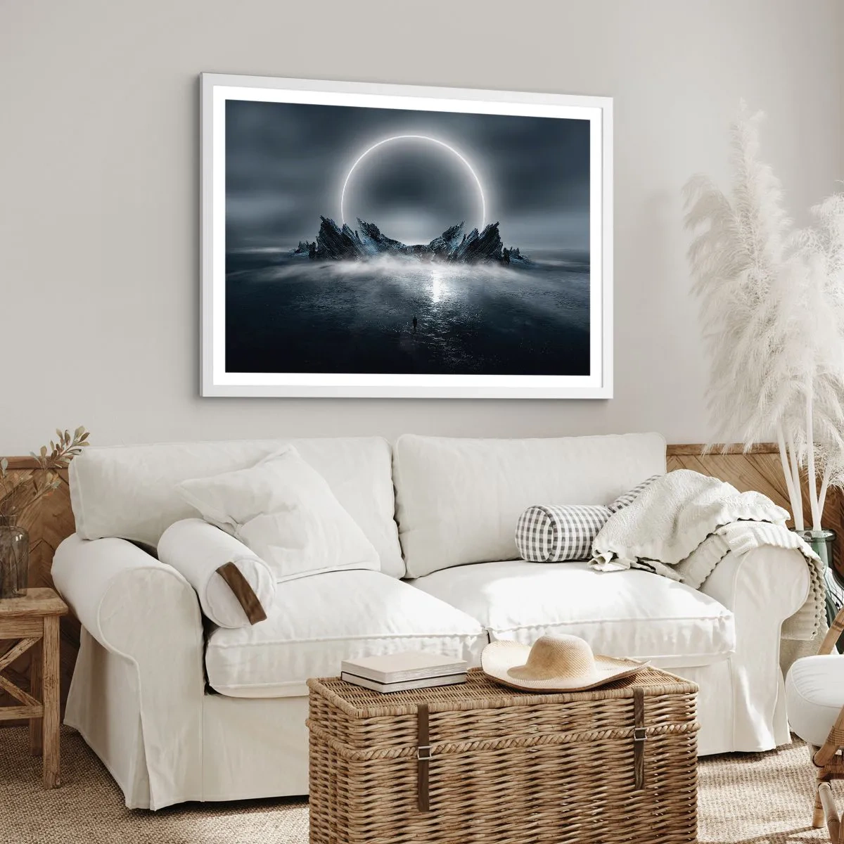 Poster in einem weißen Rahmen - Ende der Geschichte - 40x30 cm