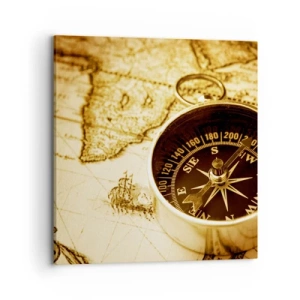 Bild auf Leinwand - Leinwandbild - Ost oder West? - 70x70 cm