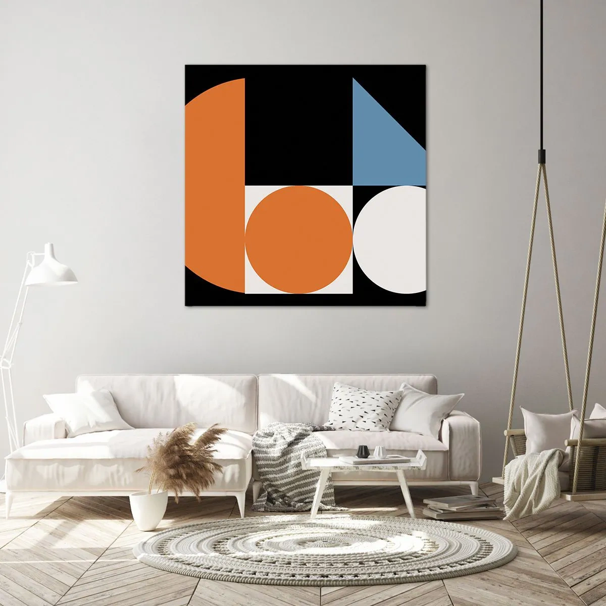 Bild auf Leinwand - Leinwandbild - Bebilderte Anordnung - 40x40 cm