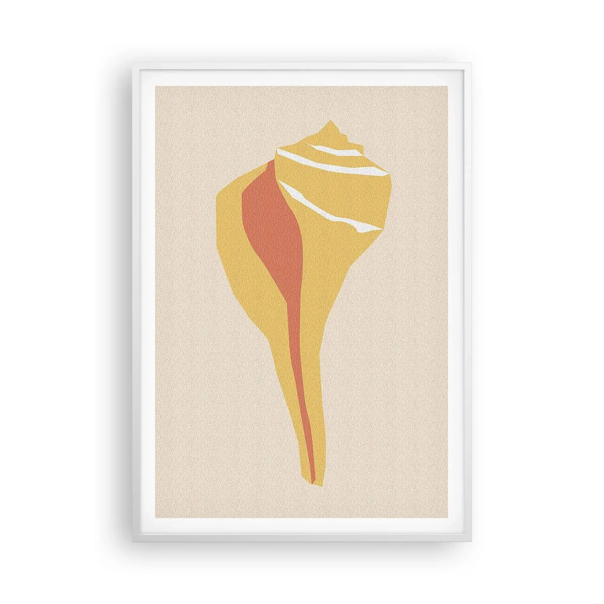 Poster in einem weißen Rahmen - Organische Abstraktion – Wachstum - 70x100 cm