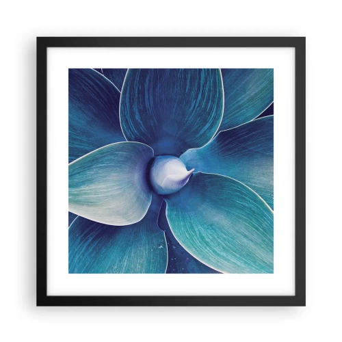 Poster in einem schwarzem Rahmen - Bläulich vom Himmel - 40x40 cm