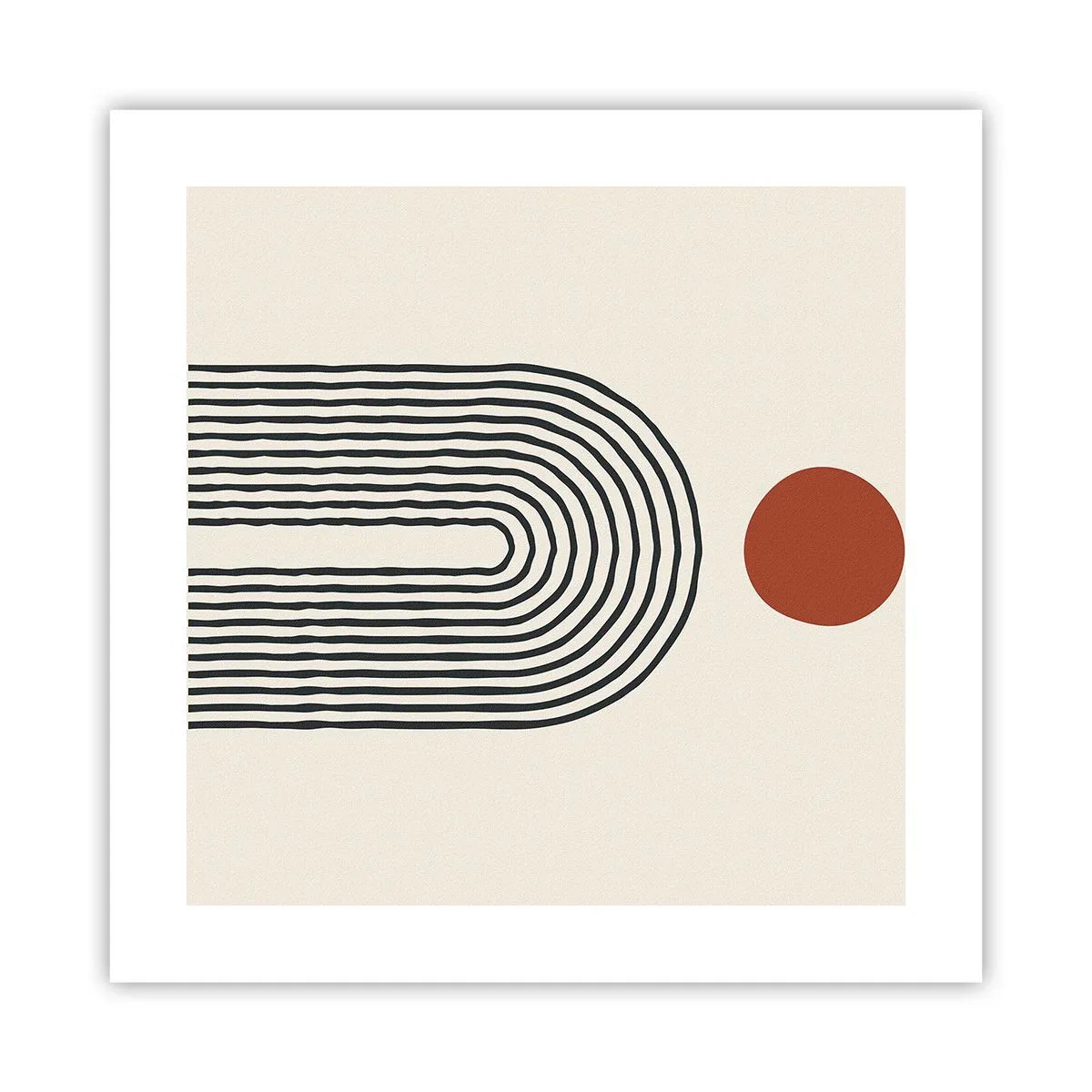 Poster - Magnetismus von Formen und Farben - 40x40 cm