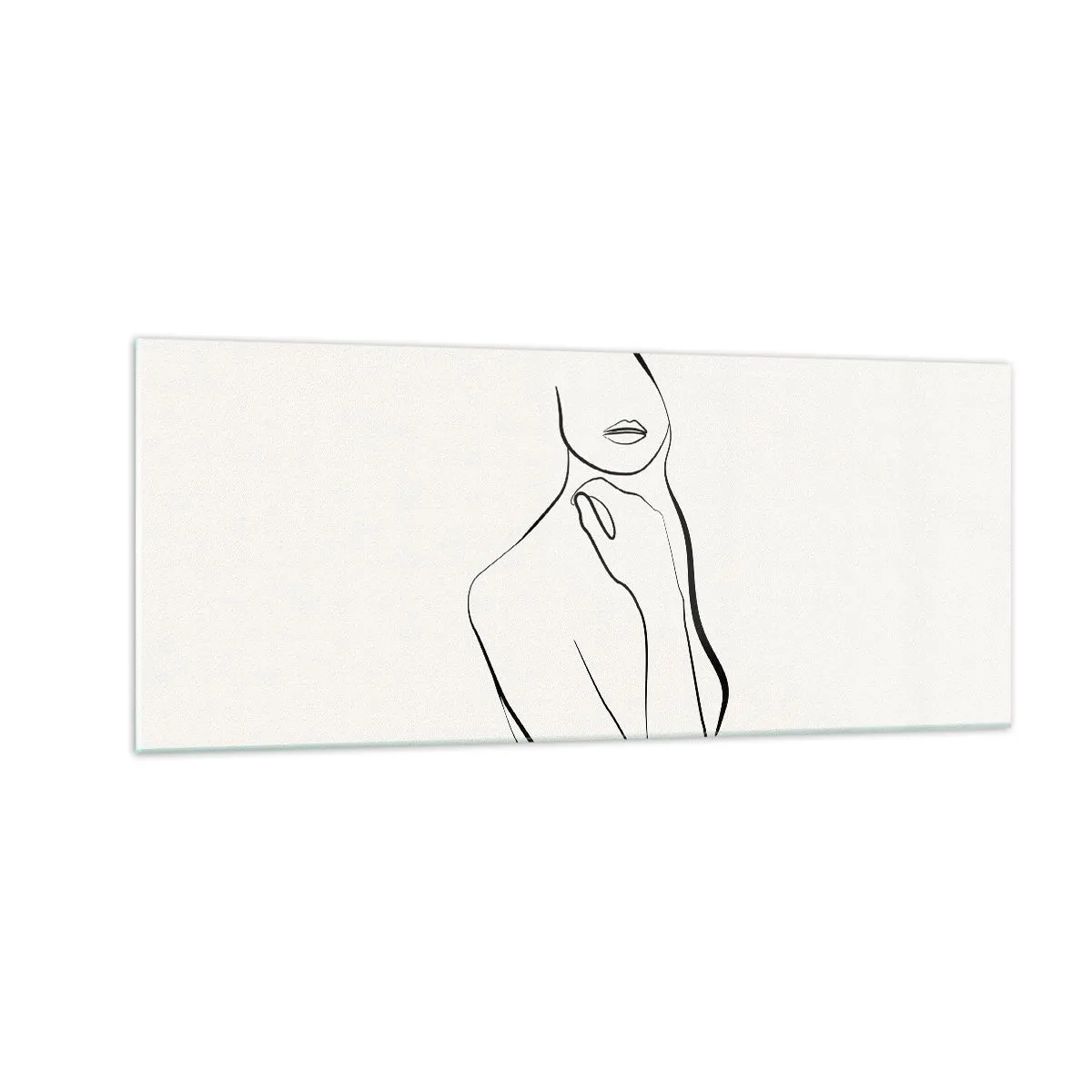 Glasbild - Bild auf glas - Eine Welle der Melancholie - 100x40 cm