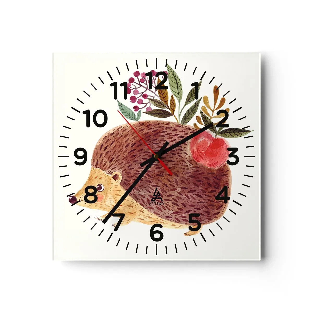 Wanduhr - Glasuhr - Und dann magst du mich schon - 40x40 cm