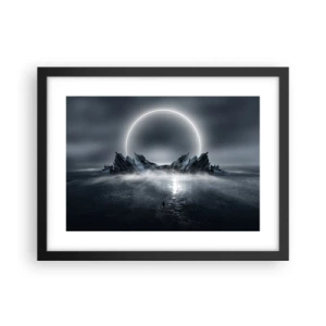 Poster in einem schwarzem Rahmen - Ende der Geschichte - 40x30 cm