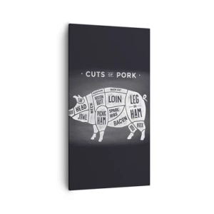 Bild auf Leinwand - Leinwandbild - Metzger Grundierung - 55x100 cm