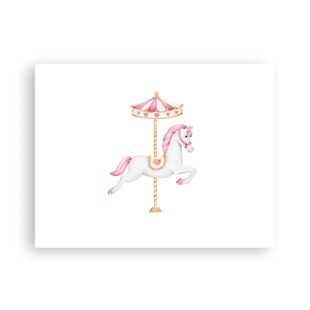 Poster - Er legte los - 40x30 cm