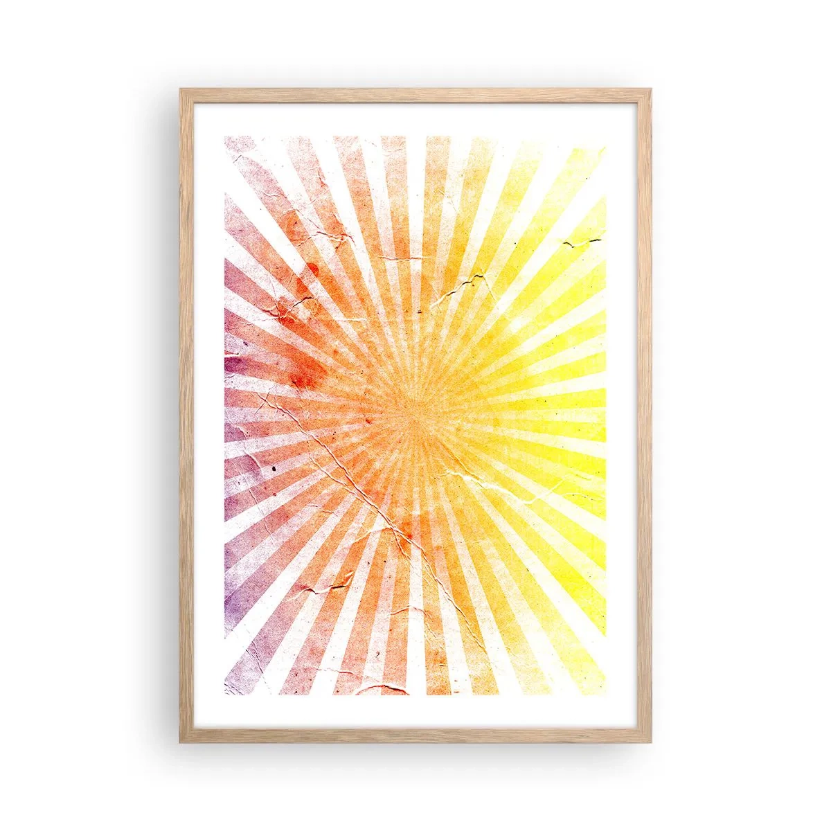 Poster in einem Rahmen aus heller Eiche - Sonnenaufgänge und Sonnenuntergänge - 50x70 cm