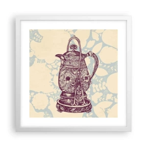 Poster in einem weißen Rahmen - Schönheit des Alltags - 40x40 cm