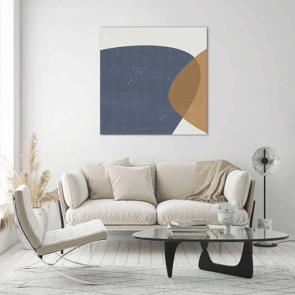 Glasbild - Bild auf glas - Ovale und Einflüsse - 40x40 cm