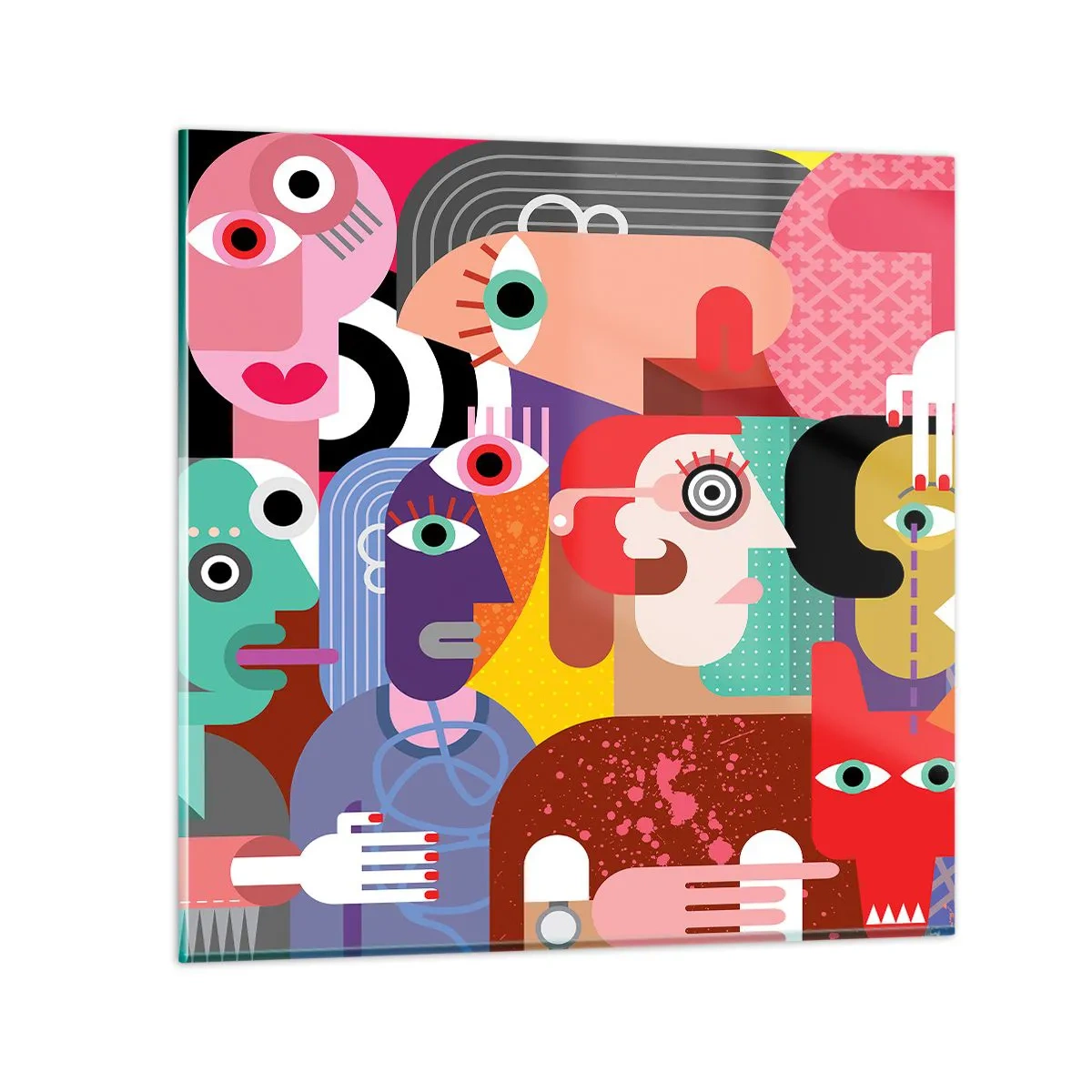 Glasbild - Bild auf glas - Wir sind von Herrn Picasso - 50x50 cm