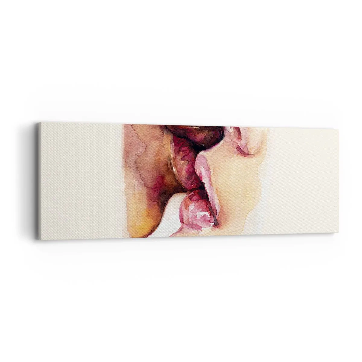 Bild auf Leinwand - Leinwandbild - Wie Tag und Nacht, Erde und Himmel - 90x30 cm