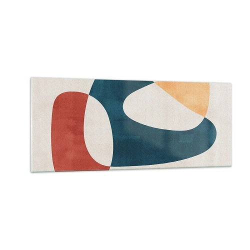 Glasbild - Bild auf glas - Einflüsse und Metamorphosen - 100x40 cm