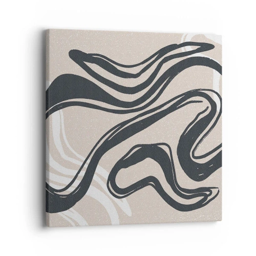 Bild auf Leinwand - Leinwandbild - Vervielfachter Ausdruck - 40x40 cm