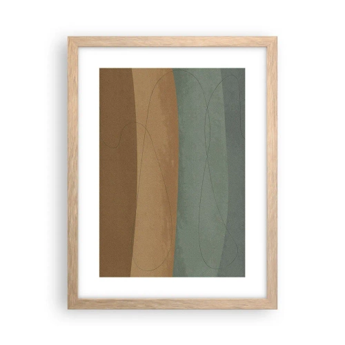 Poster in einem Rahmen aus heller Eiche - Horizontale Komposition - 30x40 cm