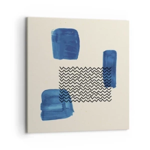 Bild auf Leinwand - Leinwandbild - Ein abstraktes Quartett - 60x60 cm