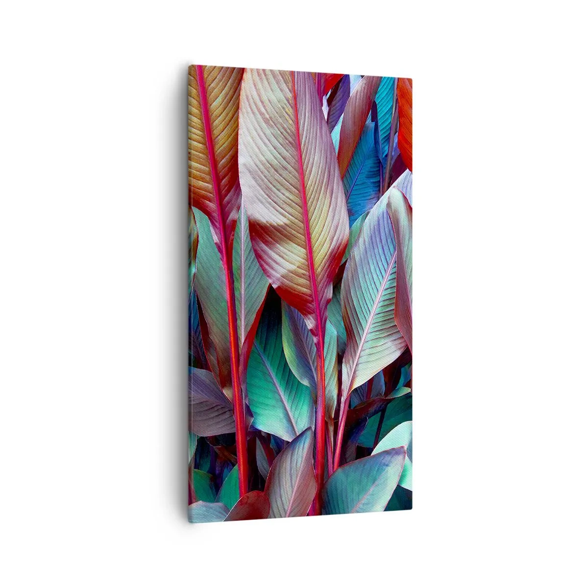 Bild auf Leinwand - Leinwandbild - Buntes Dickicht - 55x100 cm