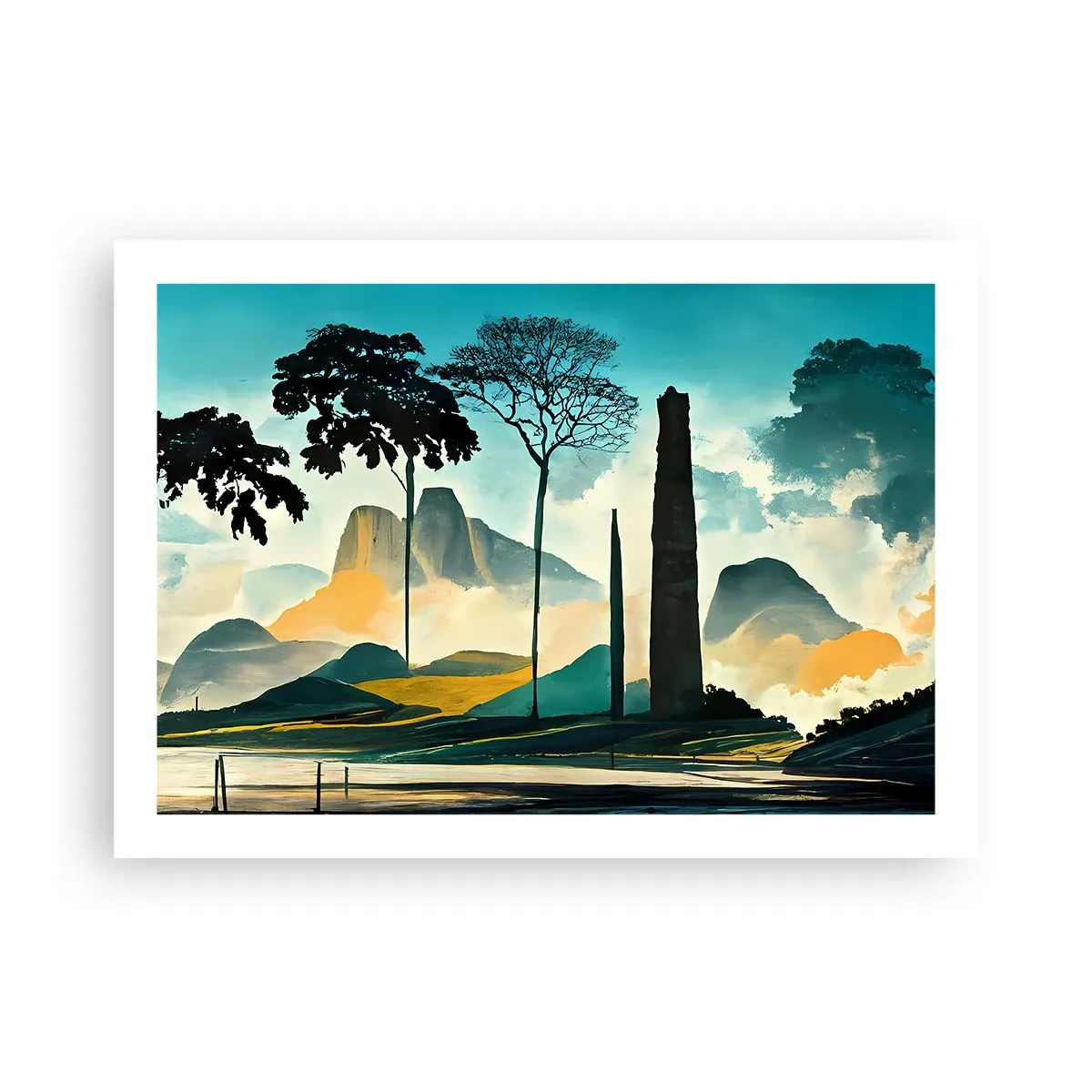 Poster - Immer höher und höher - 70x50 cm