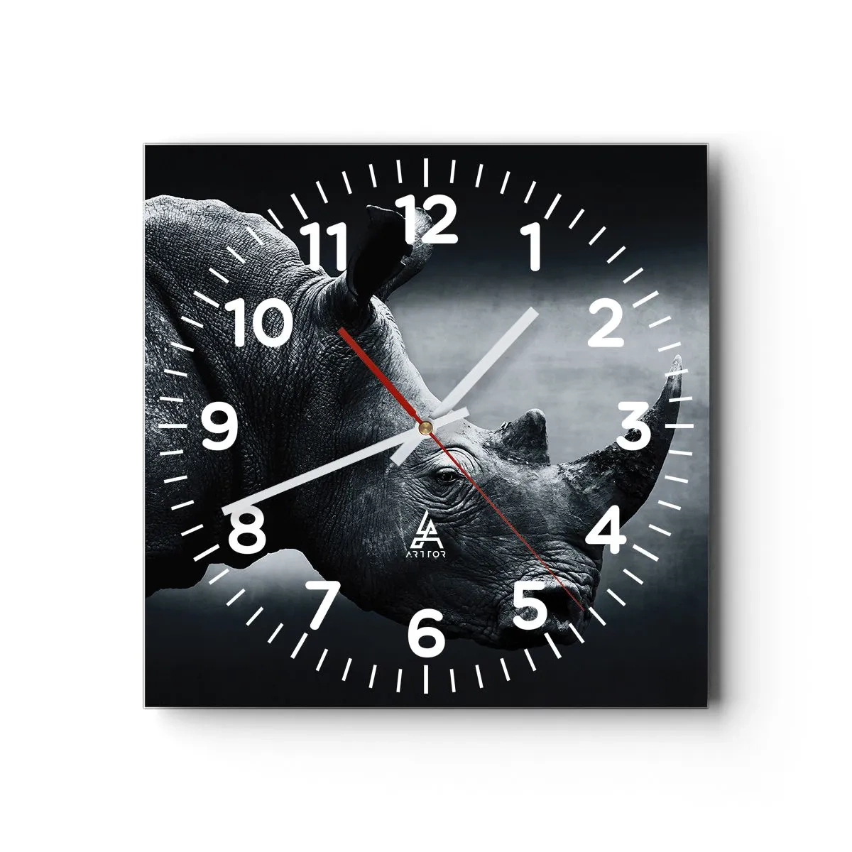 Wanduhr - Glasuhr - Richtiges Profil - 30x30 cm