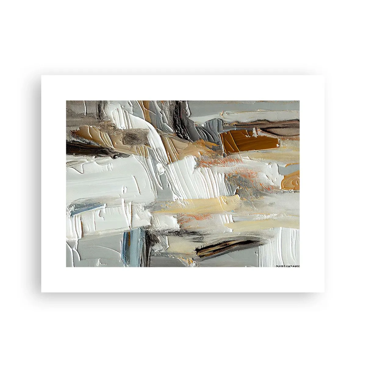 Poster - Bunte Schichten - 40x30 cm