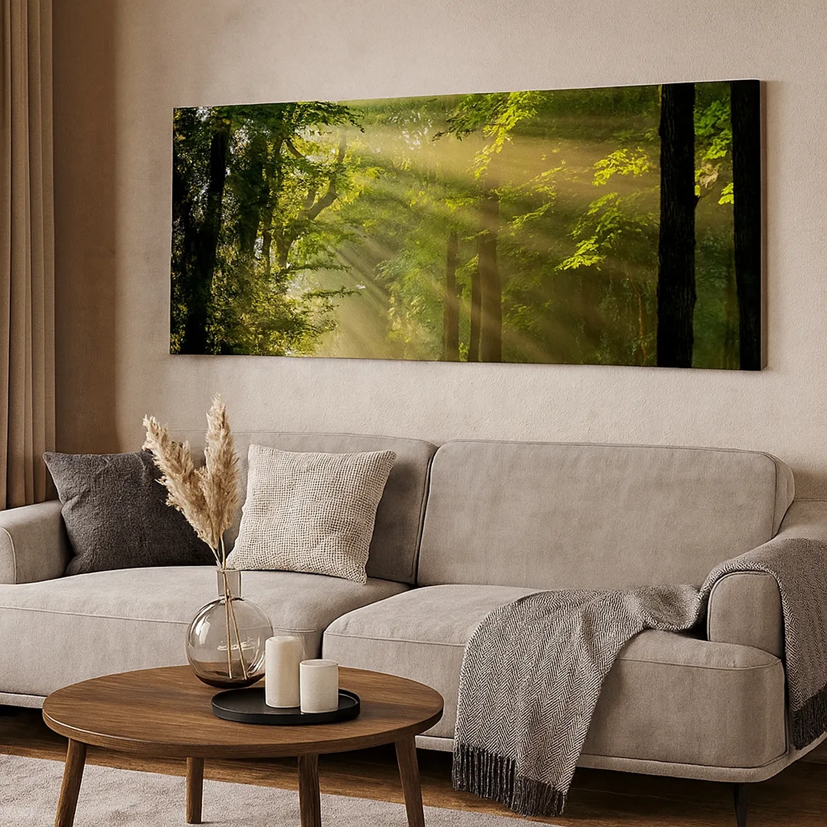 Bild auf Leinwand - Leinwandbild - Waldmoment - 30x30 cm